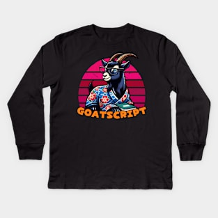 Goat programmer Kids Long Sleeve T-Shirt